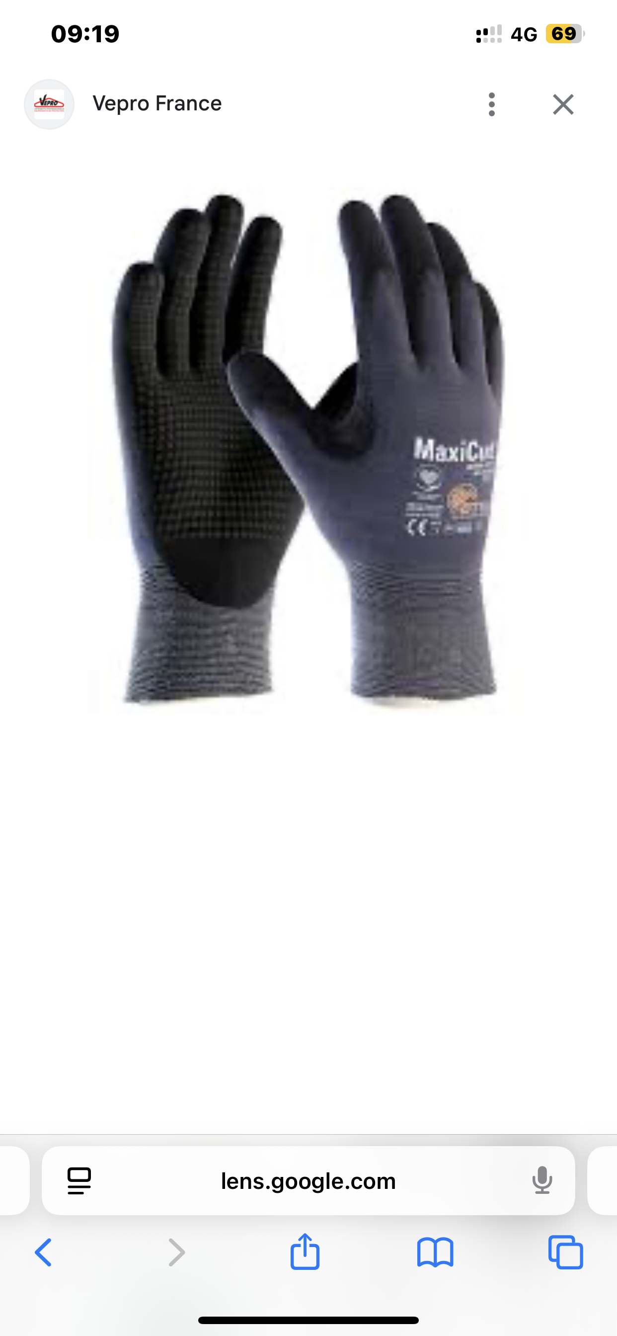 Gants anti-coupures