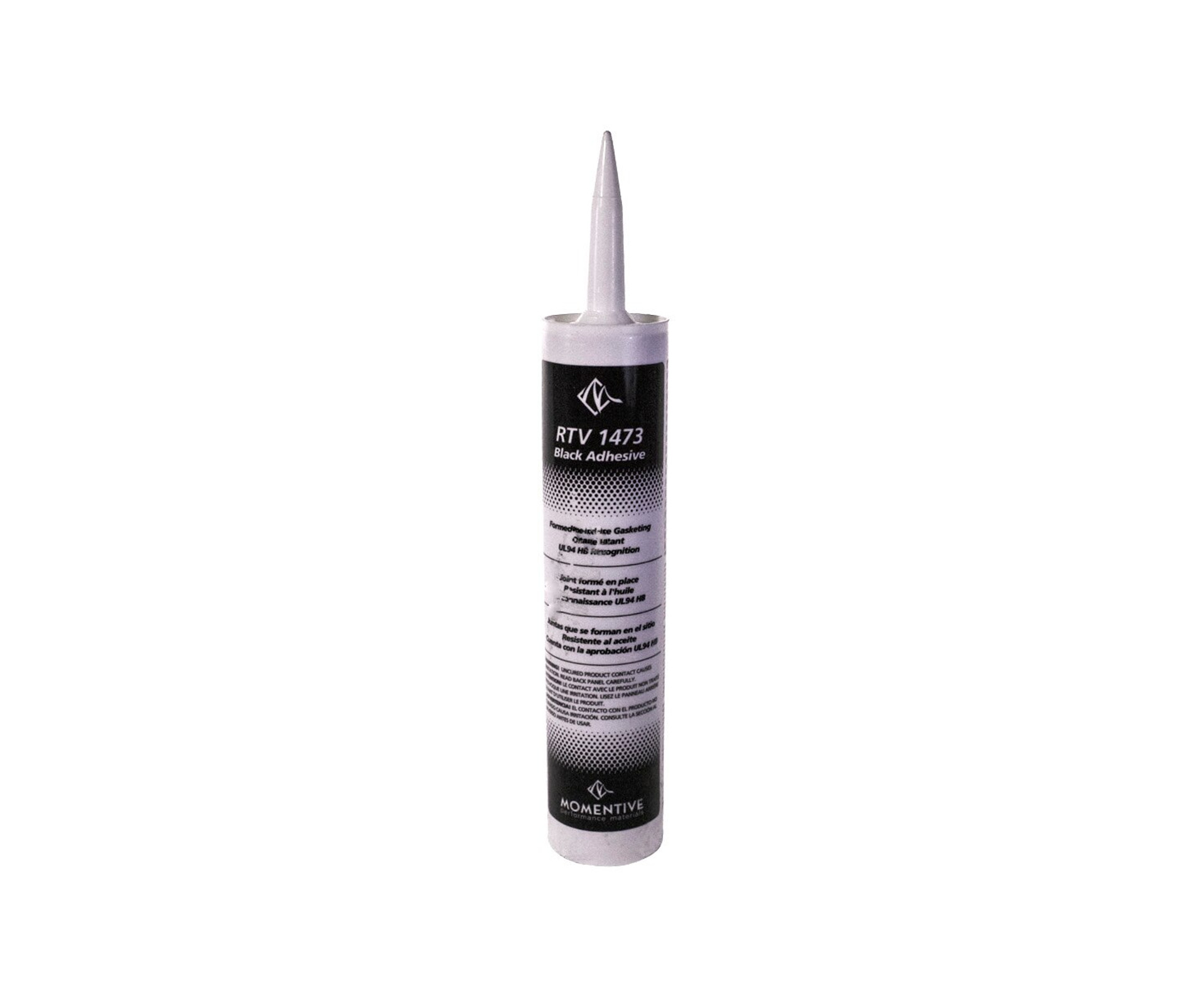 tube de silicone blanc/noir